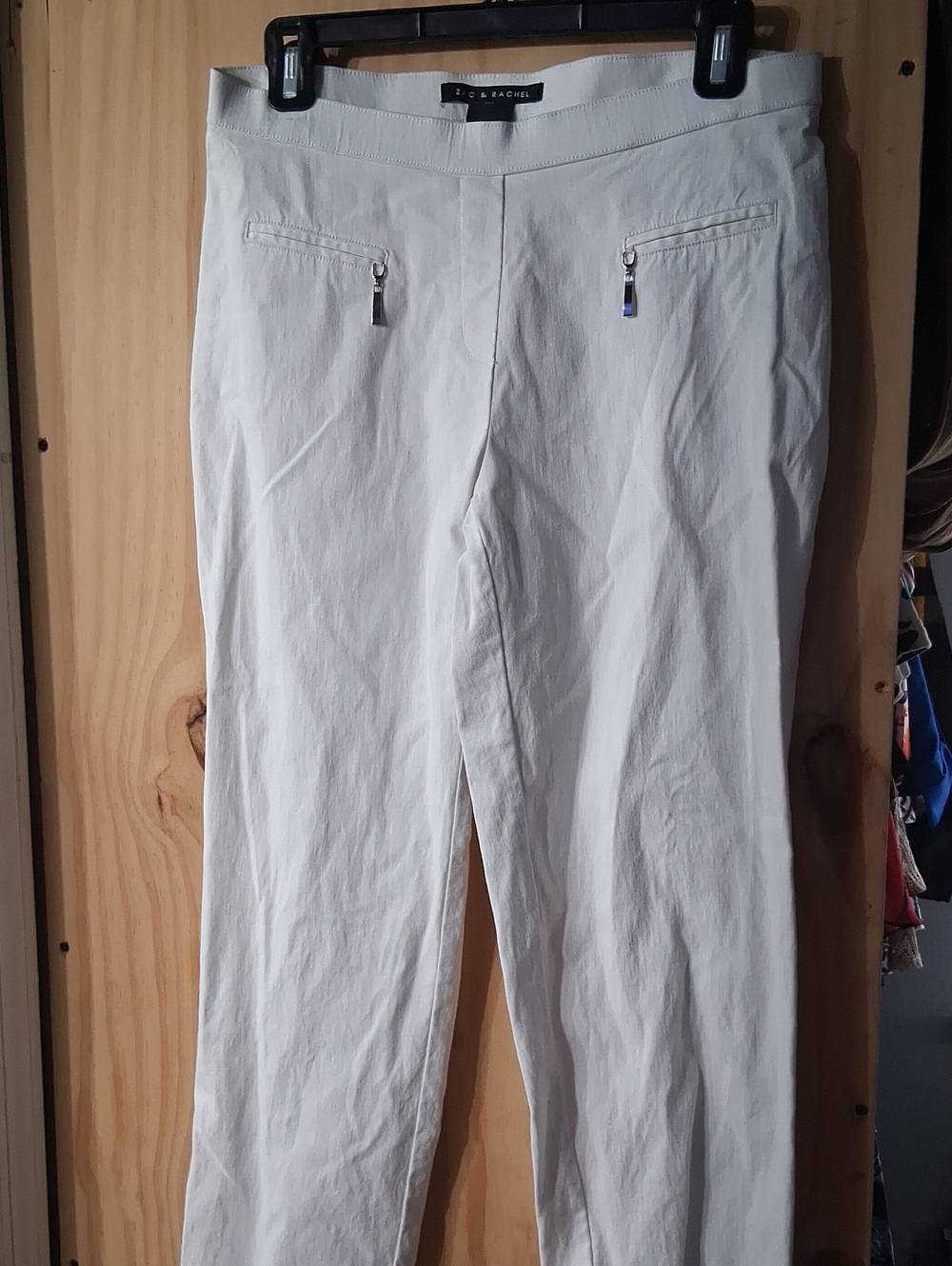 Zac & Rachel Cream Straight Leg Pants